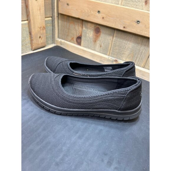 Skechers BOBS Black Slip-On Flats W/ Memory Foam Insole Size 7 Womens - Picture 5 of 7